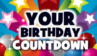 Birthday Countdown Clock Count Down To Your Next Birthday